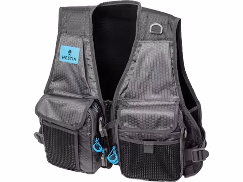 W4 Hd Fishing Vest 2 Boxes One Size Titanium Grey