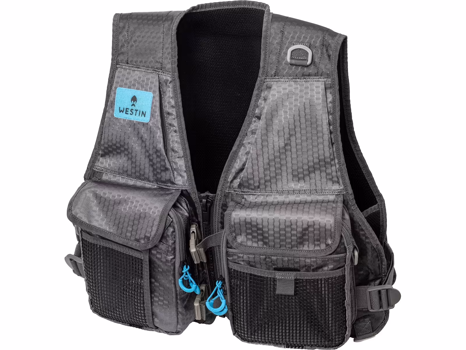 W4 HD FISHING VEST 2 BOXES ONE SIZE TITANIUM GREY