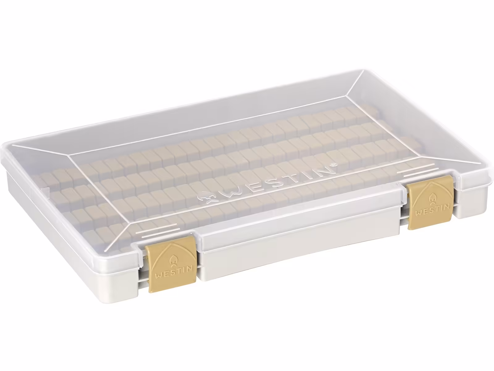 W3 JIG BOX (135 SLOTS) 27.4X18X4CM M GREY/CLEAR