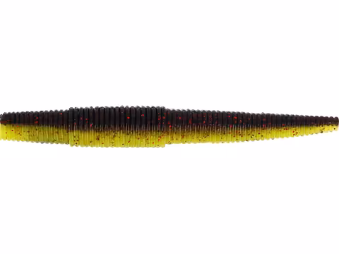 WESTIN NED WORM 7CM 3G BLACK/CHARTREUSE 7PCS