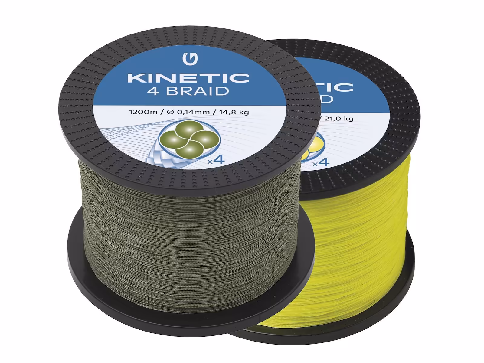 KINETIC 4-BRAID 1200M DUSTY GREEN
