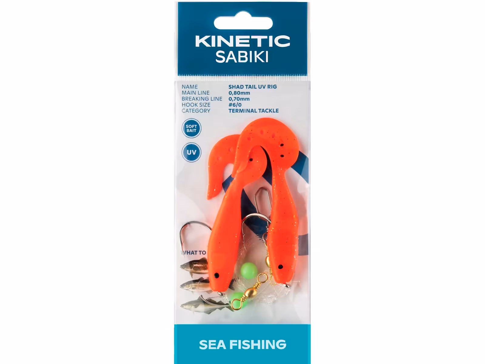 KINETIC SABIKI SHAD TAIL UV