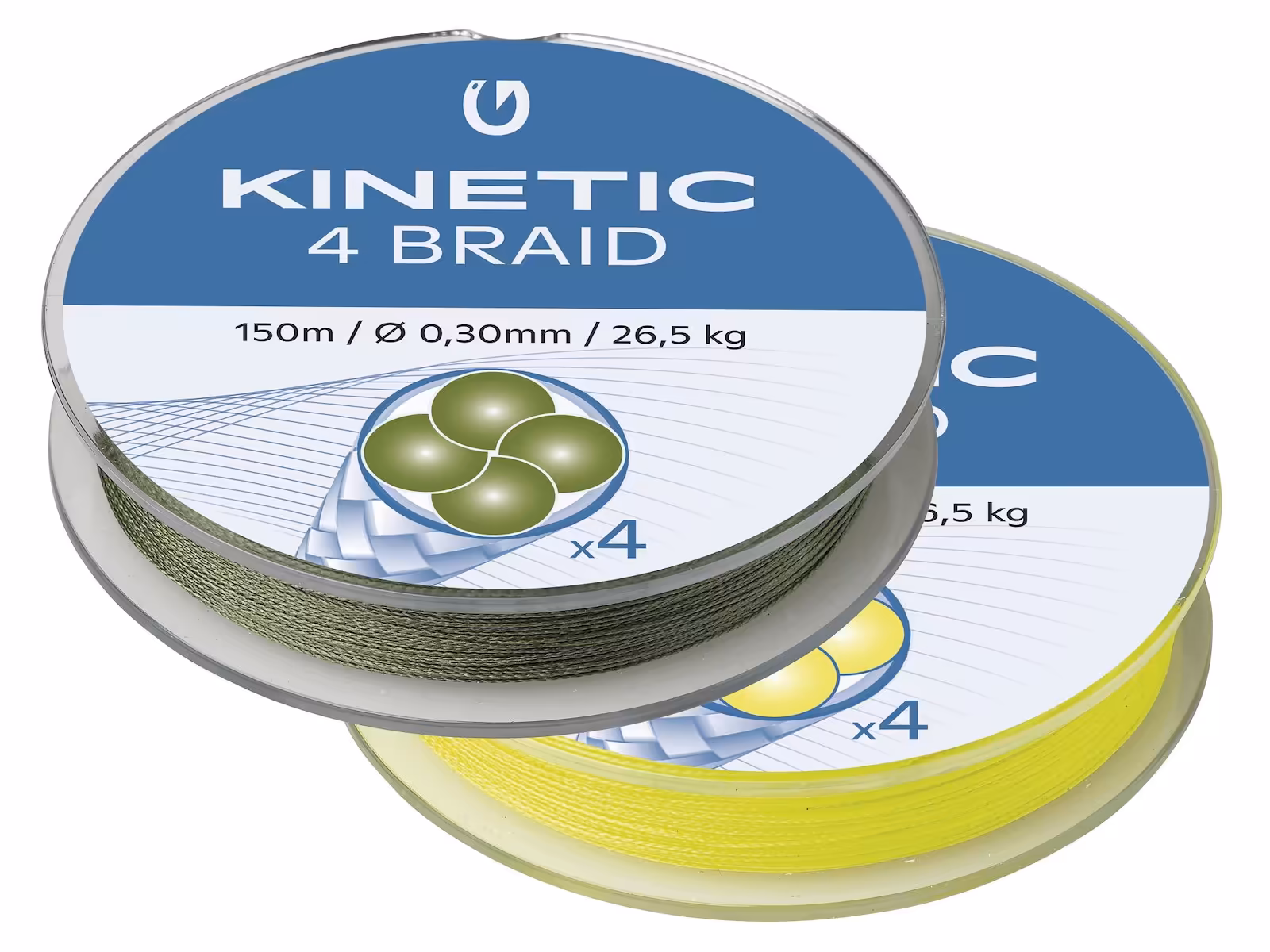 KINETIC 4-BRAID 150M DUSTY GREEN