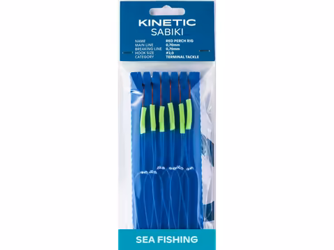 KINETIC KINETIC SABIKI RED PERCH #2/0 330CM GREEN/GLOW