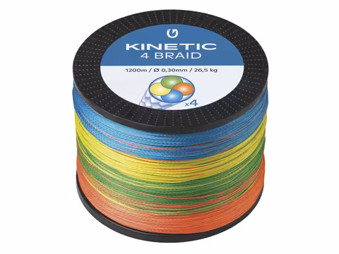 Kinetic 4-Braid 1200m Multi Colour
