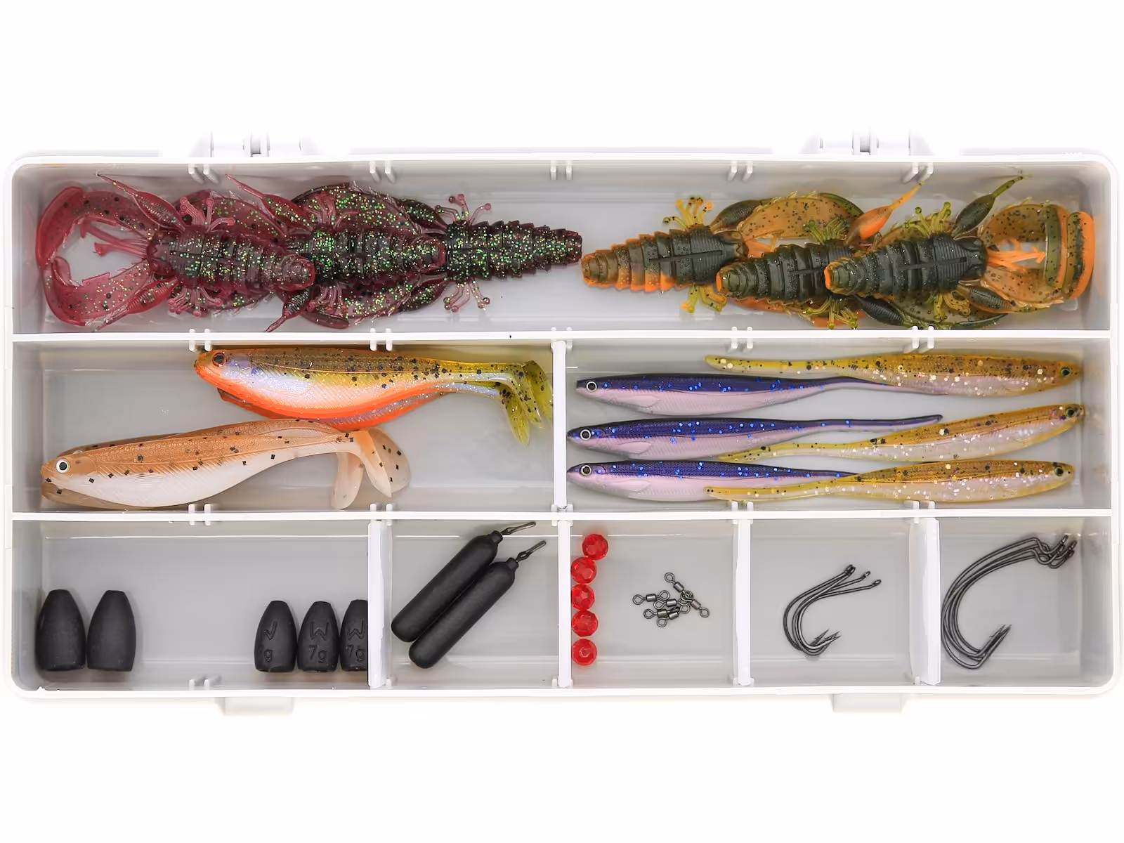 PERCH BOX DROPSHOT + TEXAS & CAROLINA 45PCS