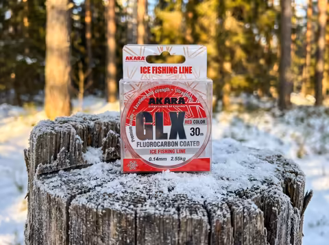 Akara Glx Ice Fishing Line Red 30m