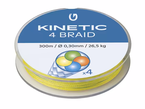 Kinetic 4-Braid 300m Multi Colour