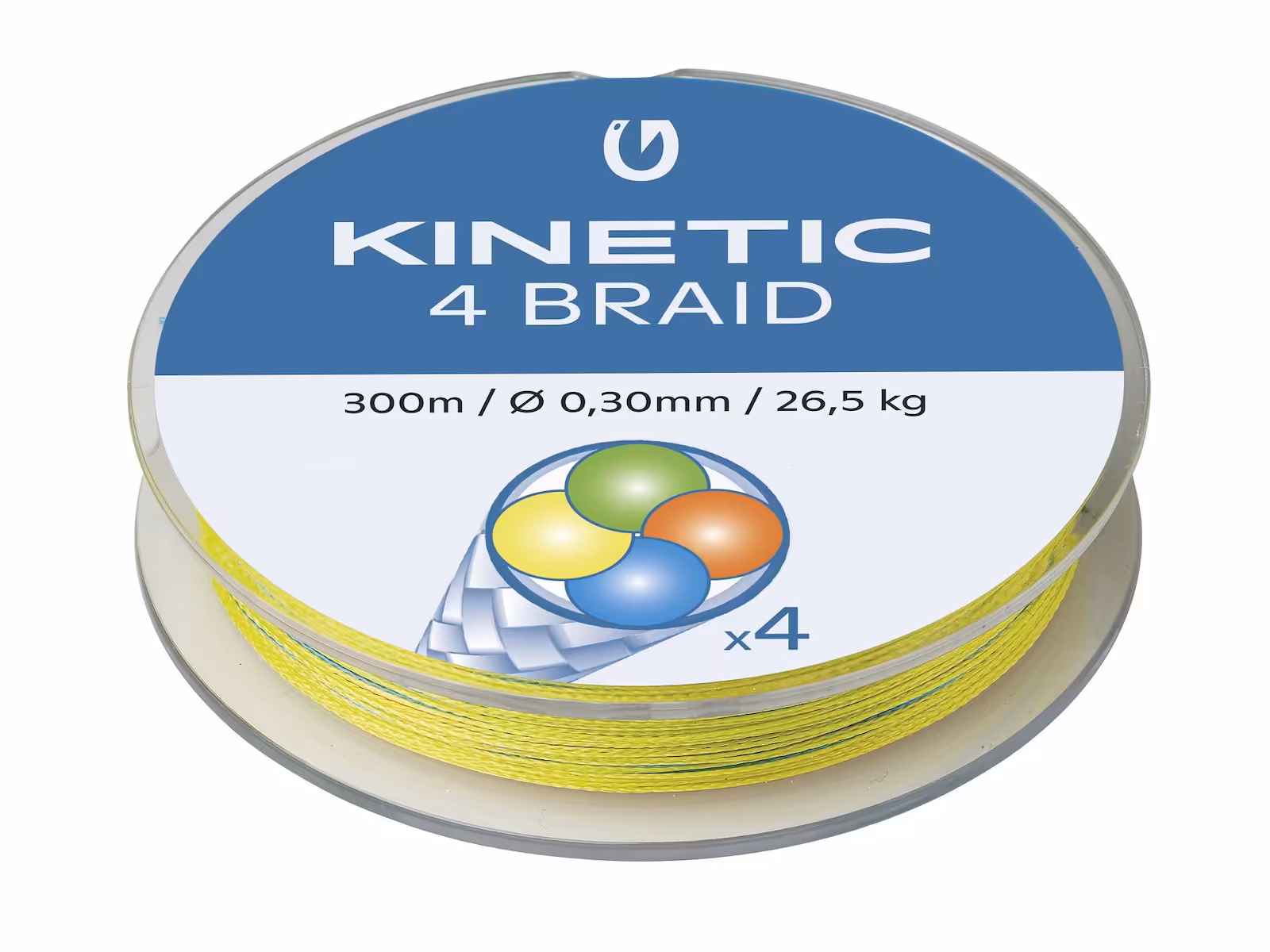 KINETIC 4-BRAID 300M MULTI COLOUR