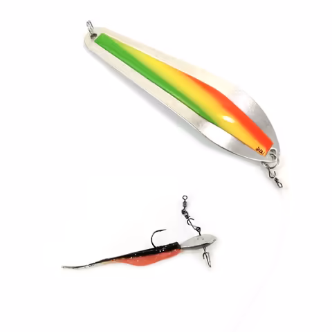 Jasu Pelti Alu 120 Mm Ice Spoon + Ice Fishing Jig