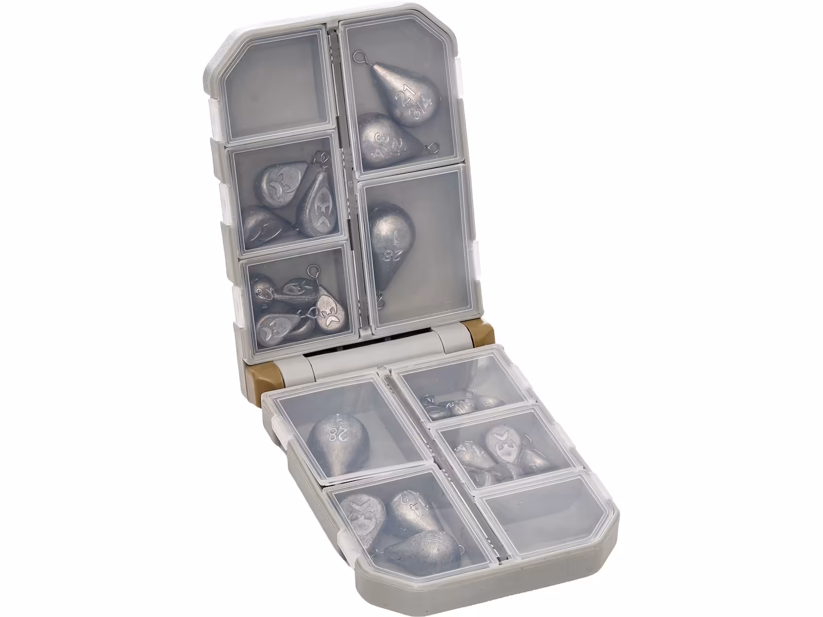 RIGGING BOX SWITCH WEIGHTS 3.5G-28G NATURAL POLISHED 25PCS