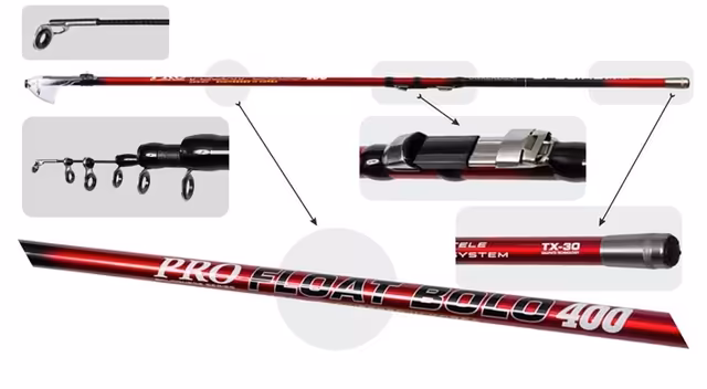 AKARA LB Fishing rod «FLOAT Bolo» Telescope Carbone, Test: 15-35g
