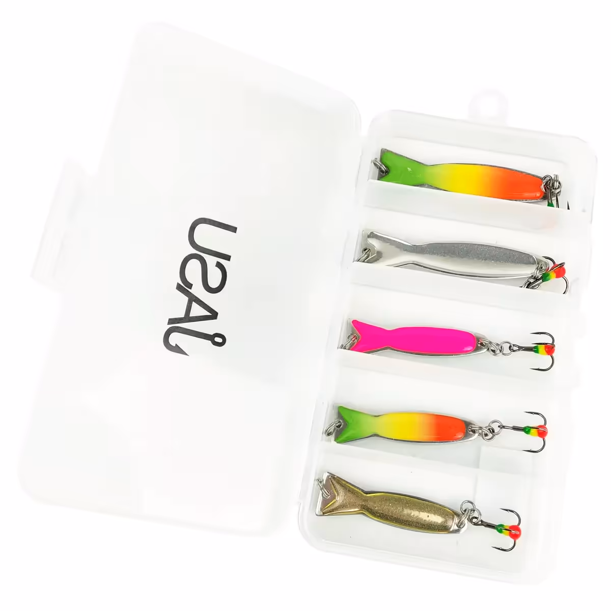Jasu ALU Vertical Ice Fishing Spoon Kit for Zander