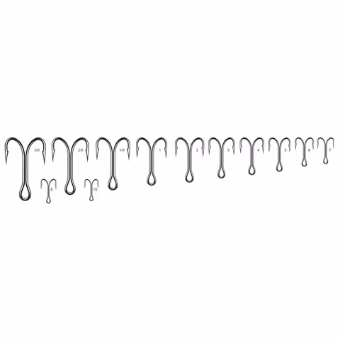 Mistrall Double Hook 2205 #1-#4/10pcs