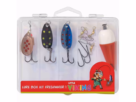 Kinetic Little Viking Lure Box Kit Freshwater 12pcs